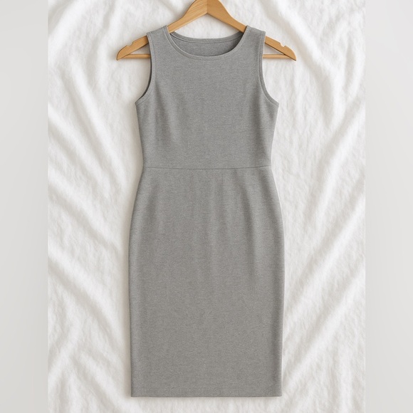 Old Navy Elegant Gray Sleeveless Dress women’s size medium tall - Picture 1 of 5